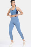 Zelocity Quick Dry Gym Leggings - Coronet Blue — thumbnail 4
